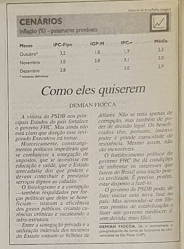 Coluna Folha de São Paulo
